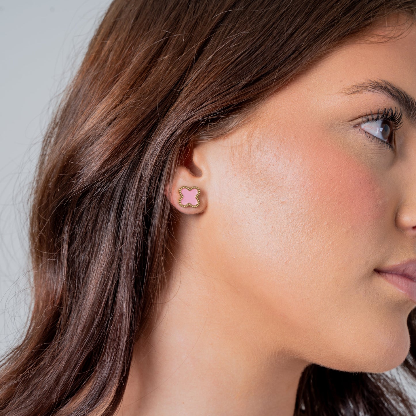 clover ohrringe rosa - best jewelery