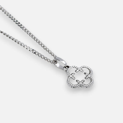 Clover Medaillon Weiß