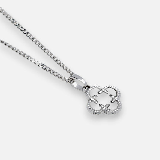 Clover Medaillon Weiß