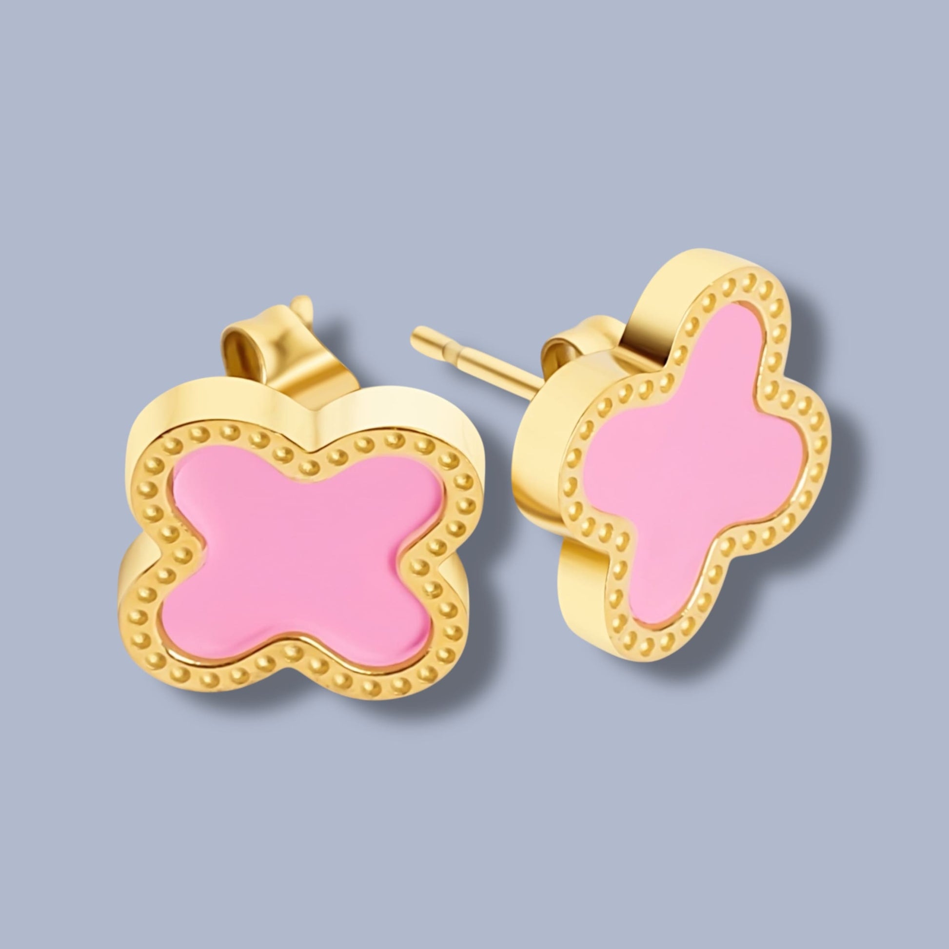 Clover Ohrringe Rosa - Best Jewelery