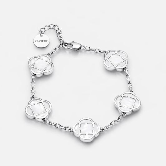 Clover Bracelet Weiß