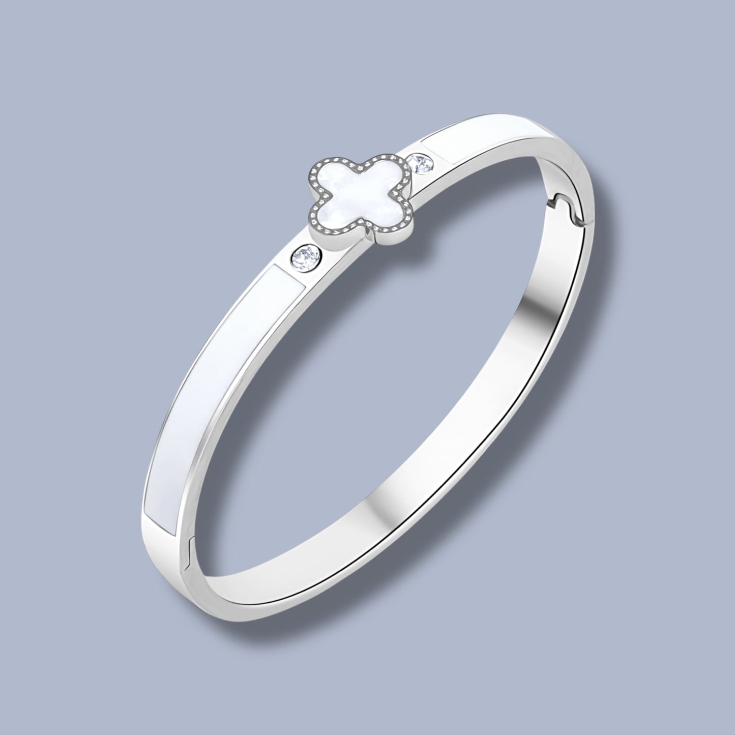 clover armreif silber - best jewelery