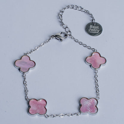Rosa Clover Armband - Best Jewelery