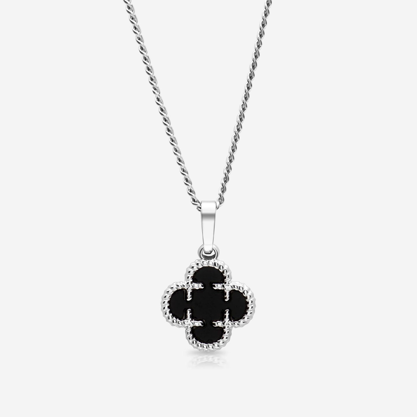 clover medaillon black - best jewelery