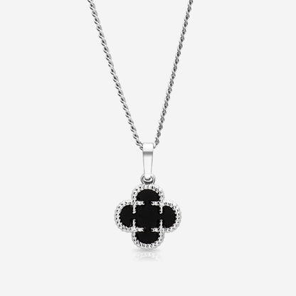 Clover Medaillon Black - Best Jewelery