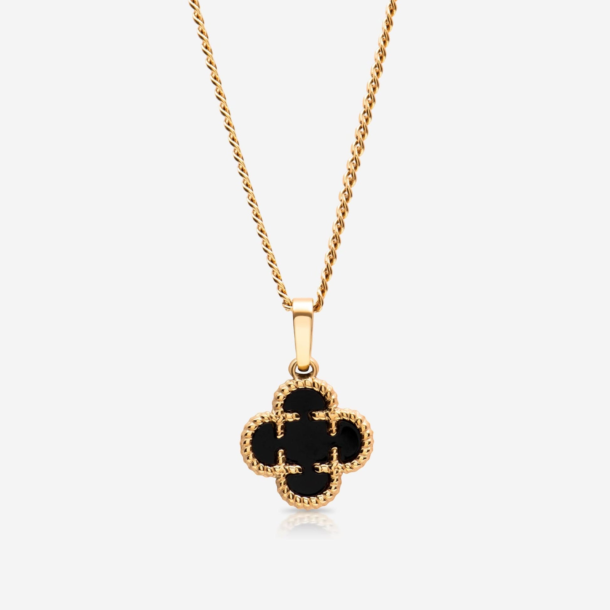 Clover Medaillon Black - Best Jewelery