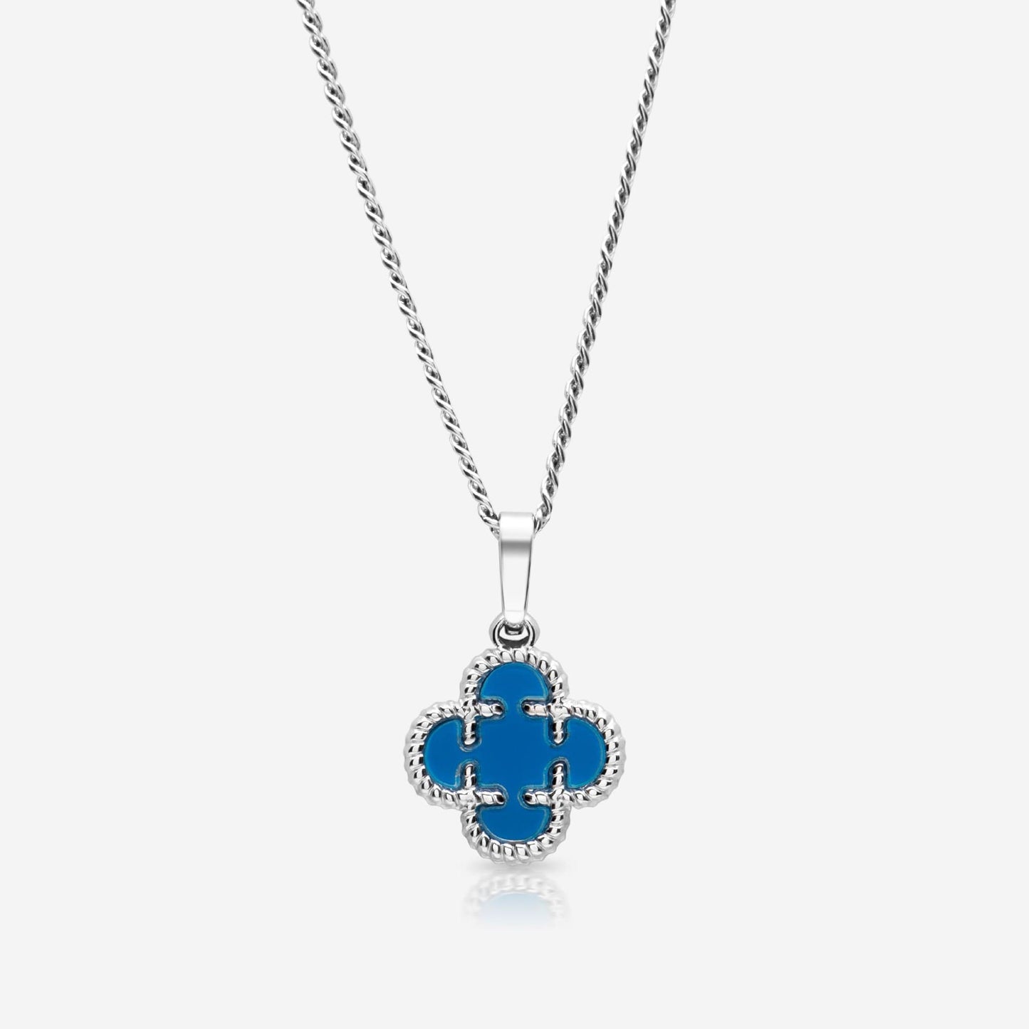clover medaillon blau - best jewelery