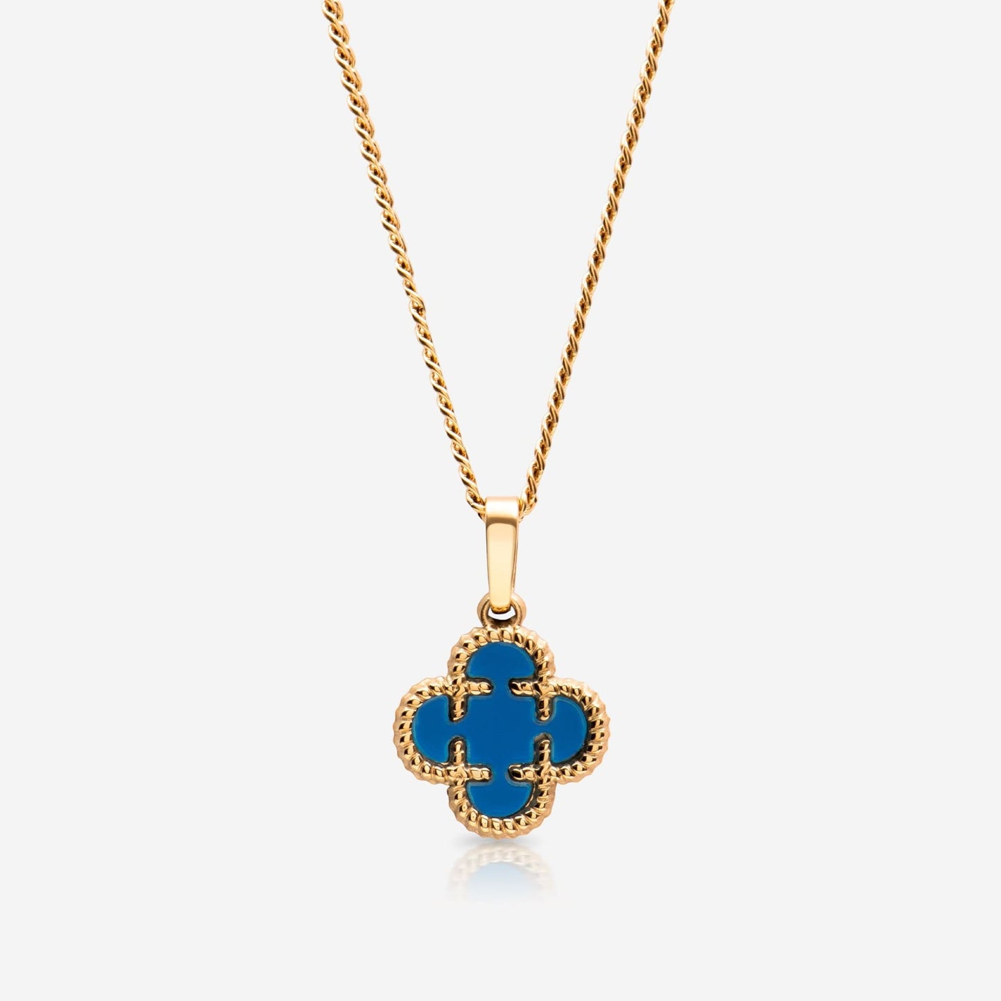 clover medaillon blau - best jewelery