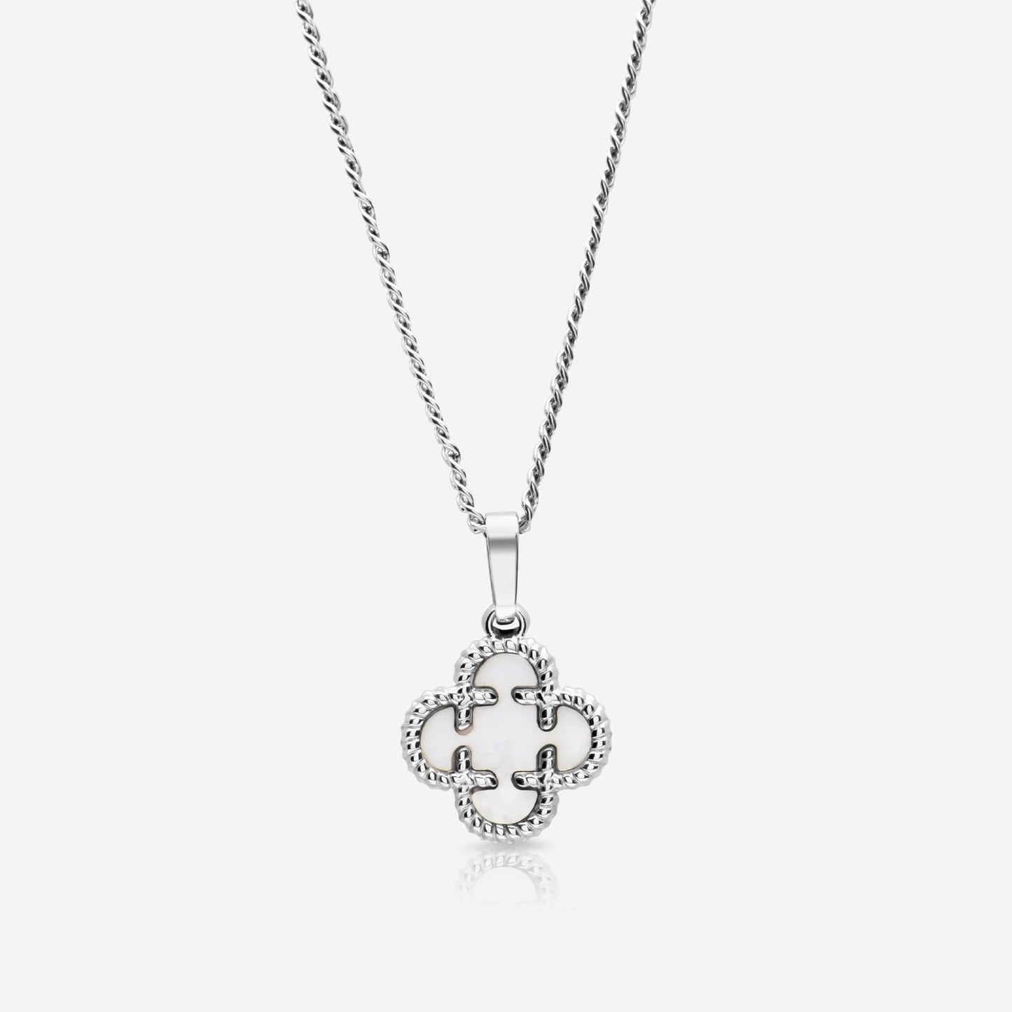 clover medaillon weiß - best jewelery