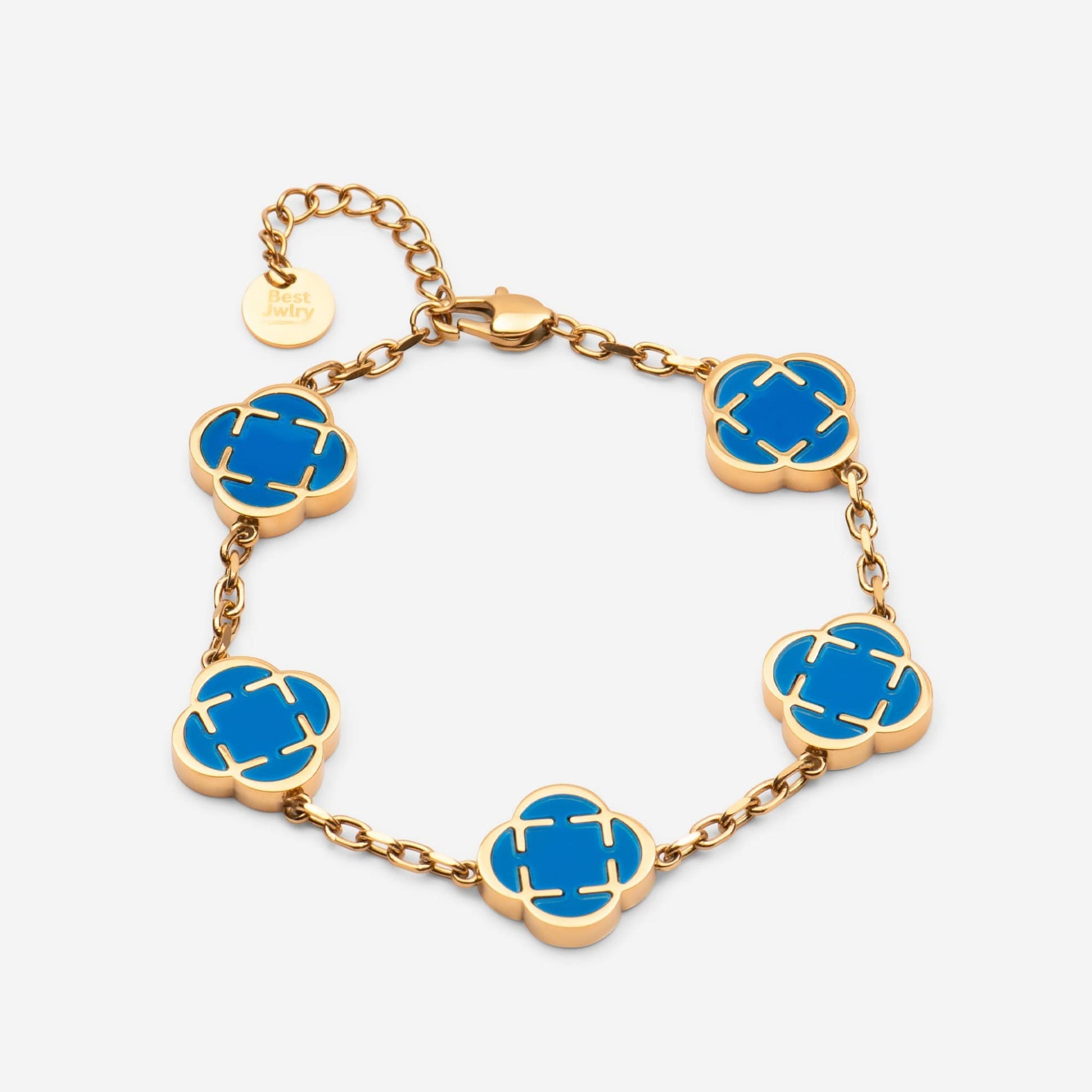 Clover Bracelet Blau - Best Jewelery