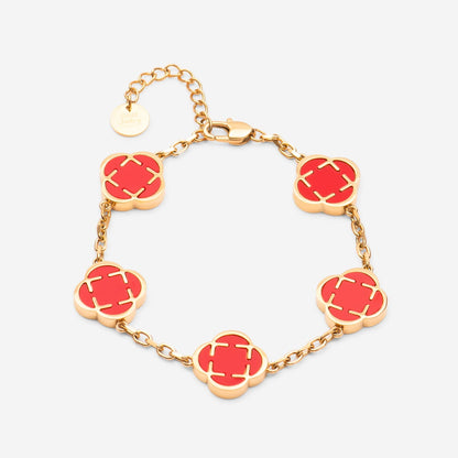 Clover bracelet Rot - Best Jewelery