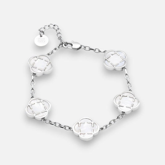 Clover Bracelet Weiß