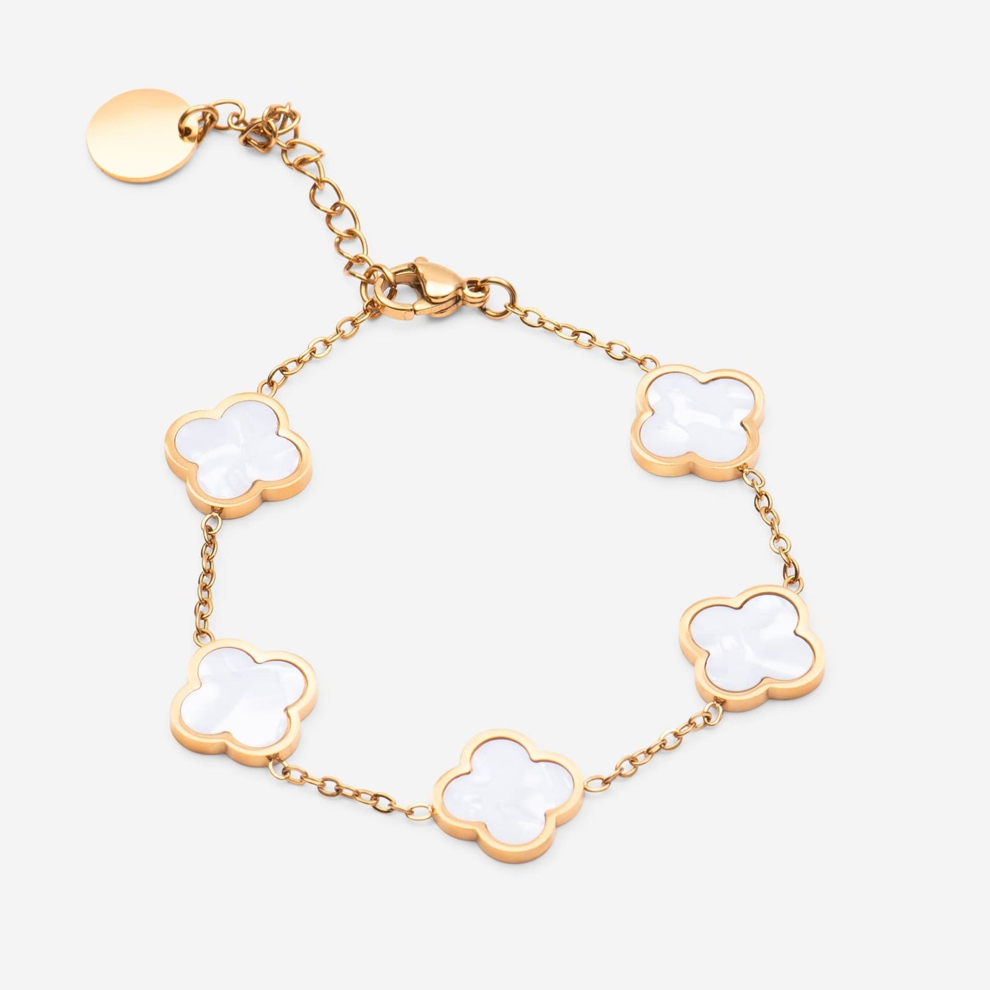 clover white armband - best jewelery