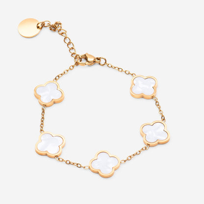 Clover White Armband - Best Jewelery