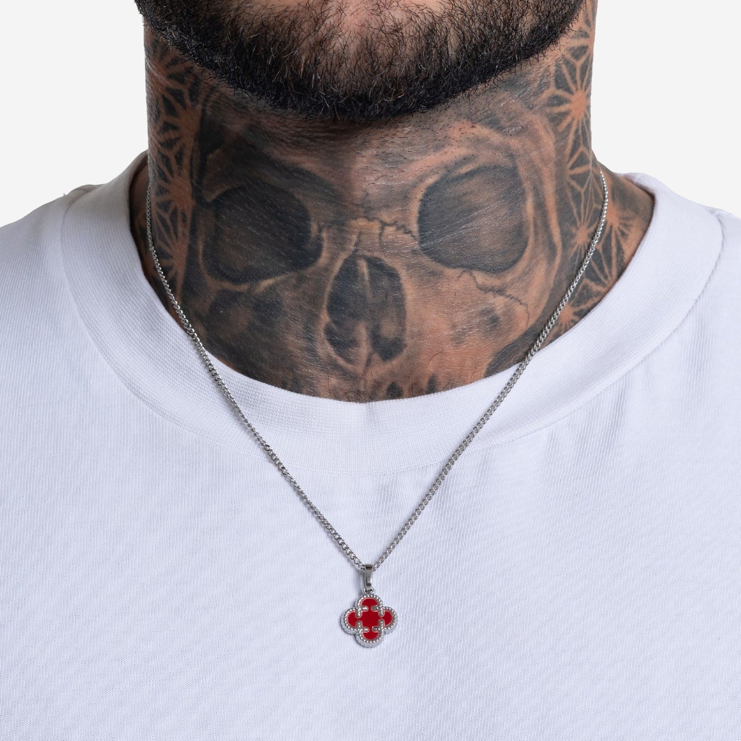 clover medaillon rot - best jewelery