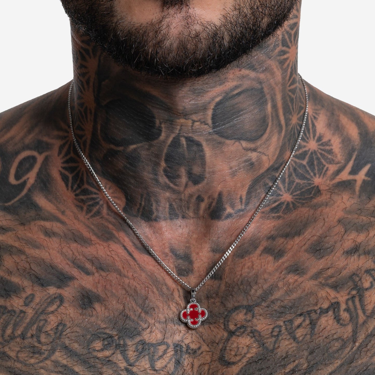 clover medaillon rot - best jewelery