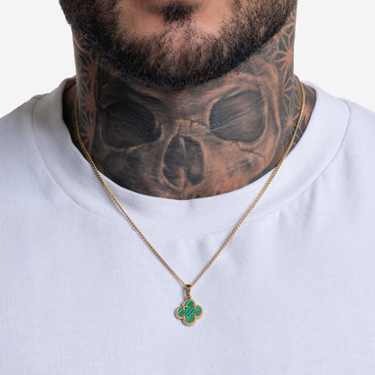 Clover Medaillon Grün - Best Jewelery