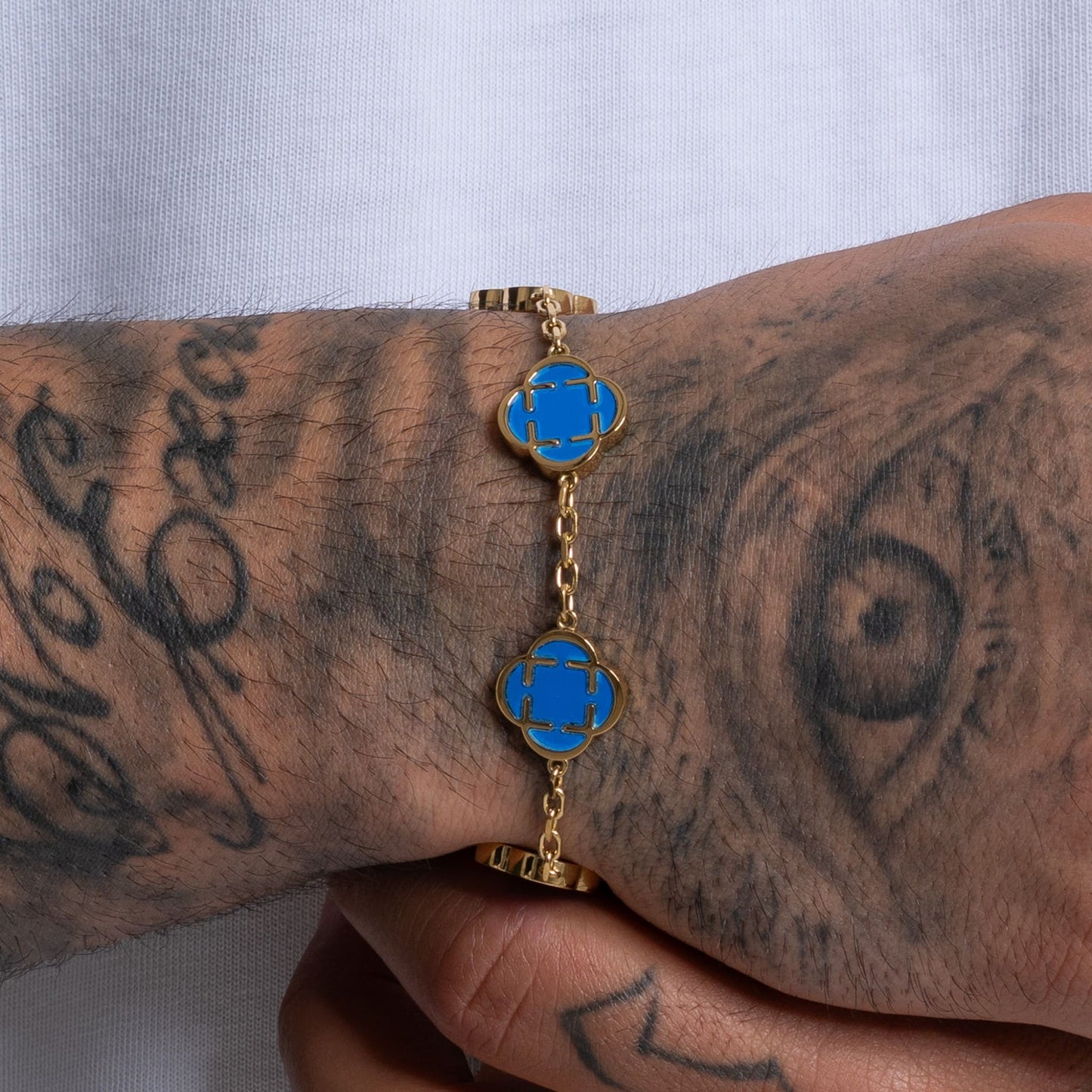 clover bracelet blau - best jewelery