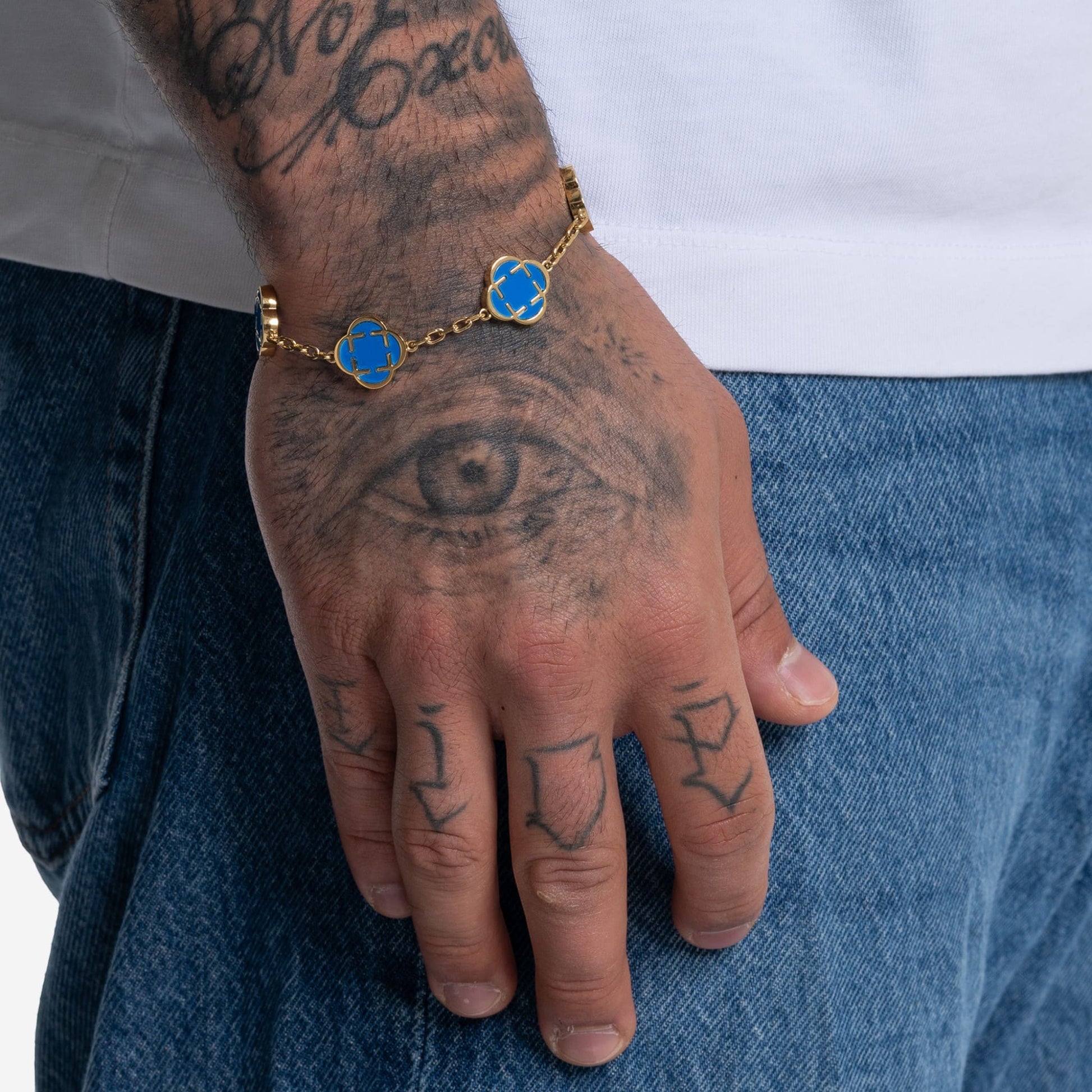 Clover Bracelet Blau - Best Jewelery