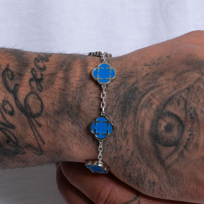 Clover Bracelet Blau - Best Jewelery