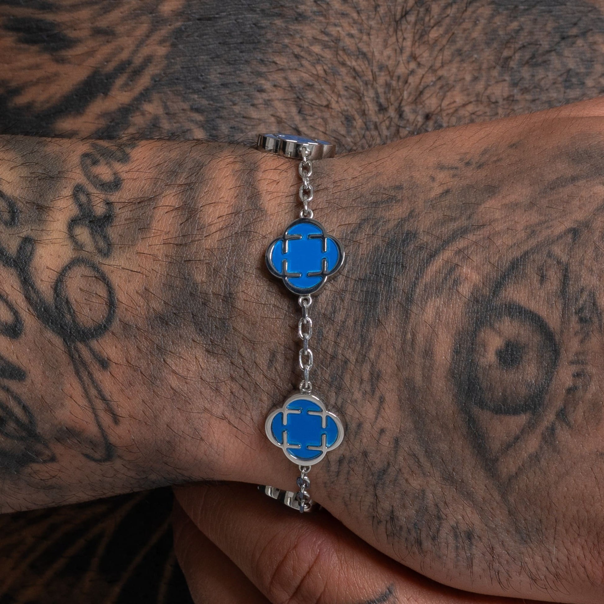 Clover Bracelet Blau - Best Jewelery