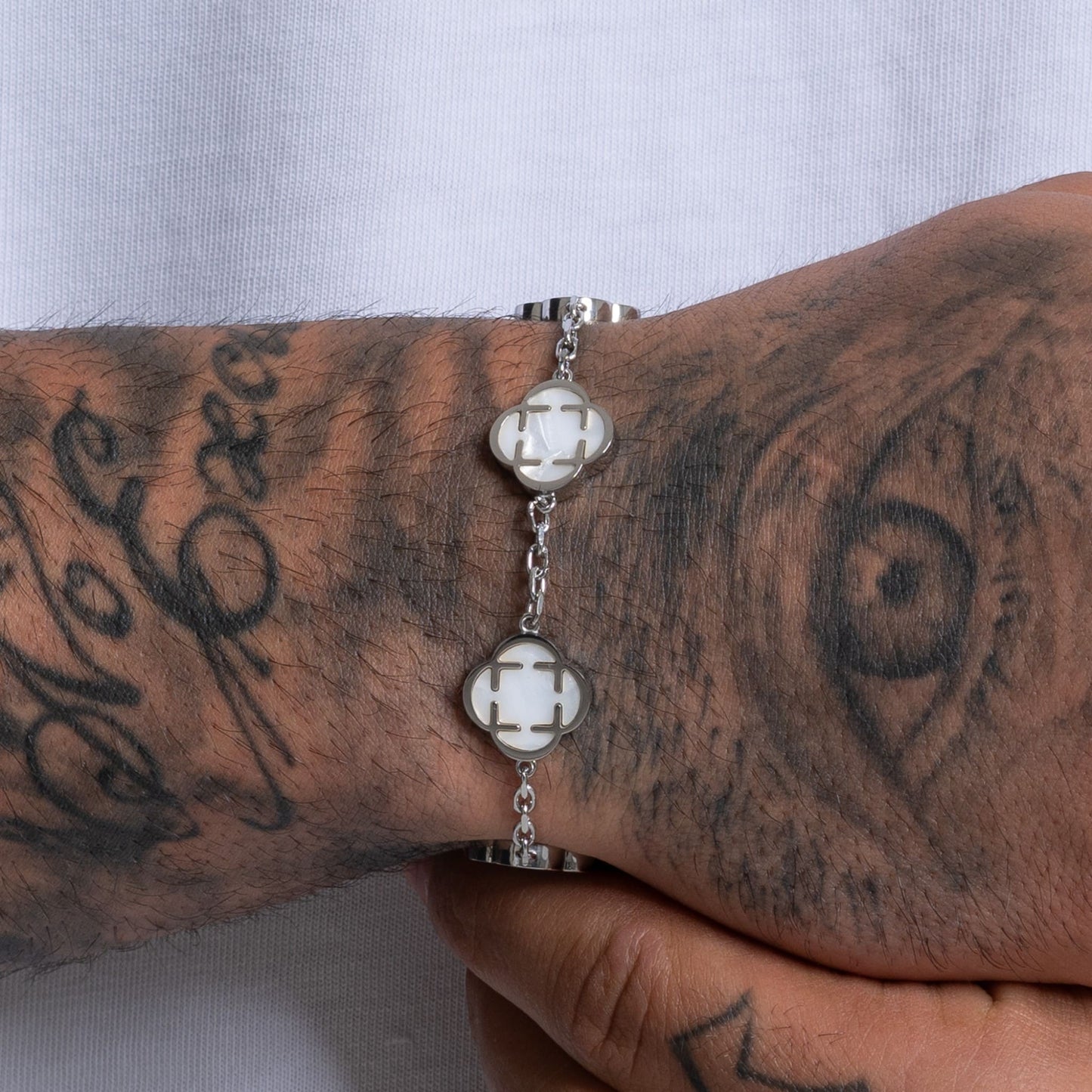 clover bracelet weiß - best jewelery