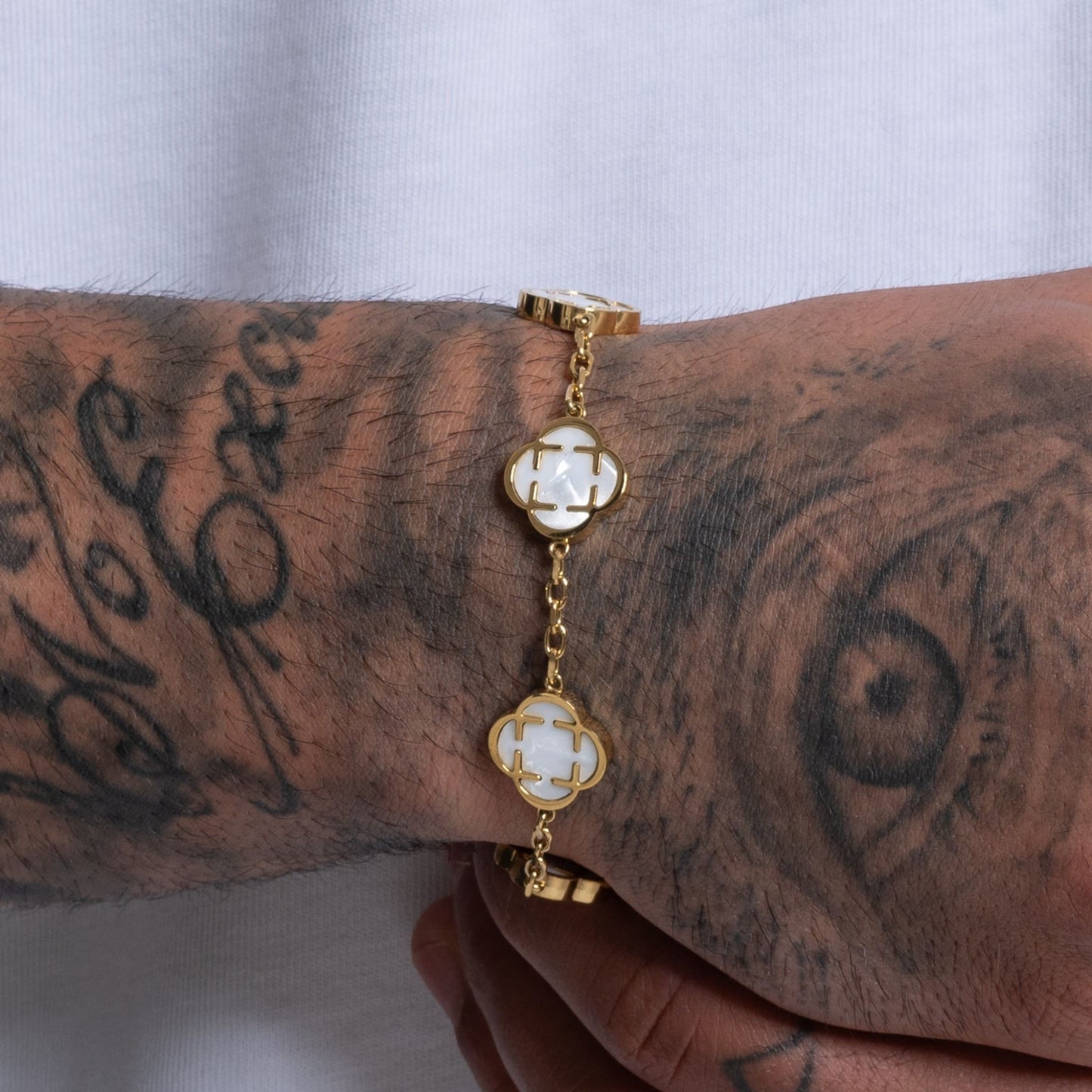 clover bracelet weiß - best jewelery