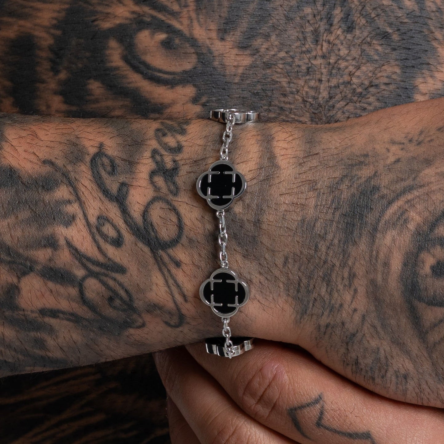 clover bracelet schwarz - best jewelery