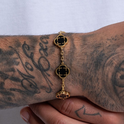 Clover Bracelet Schwarz - Best Jewelery