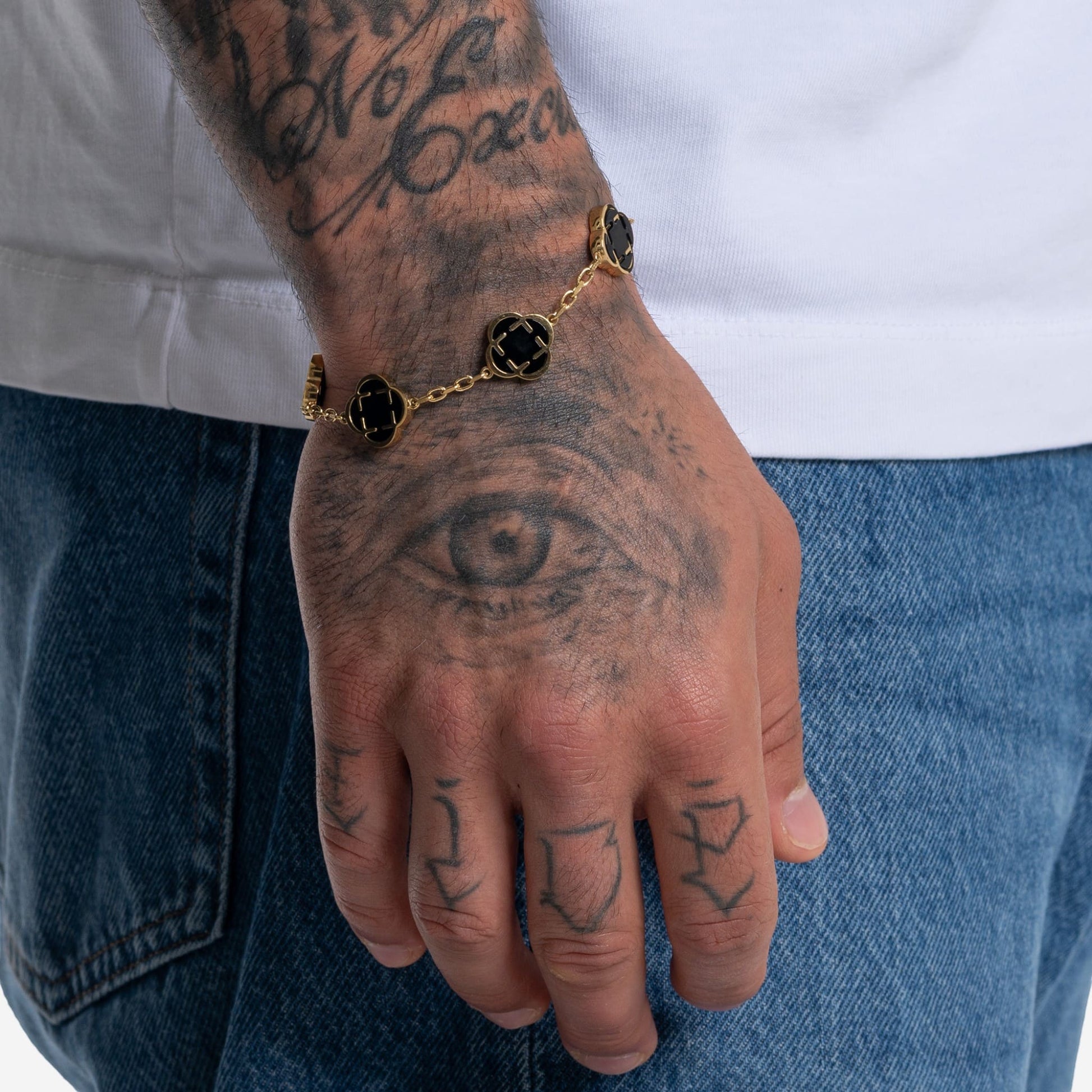 Clover Bracelet Schwarz - Best Jewelery