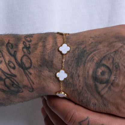 Clover White Armband - Best Jewelery