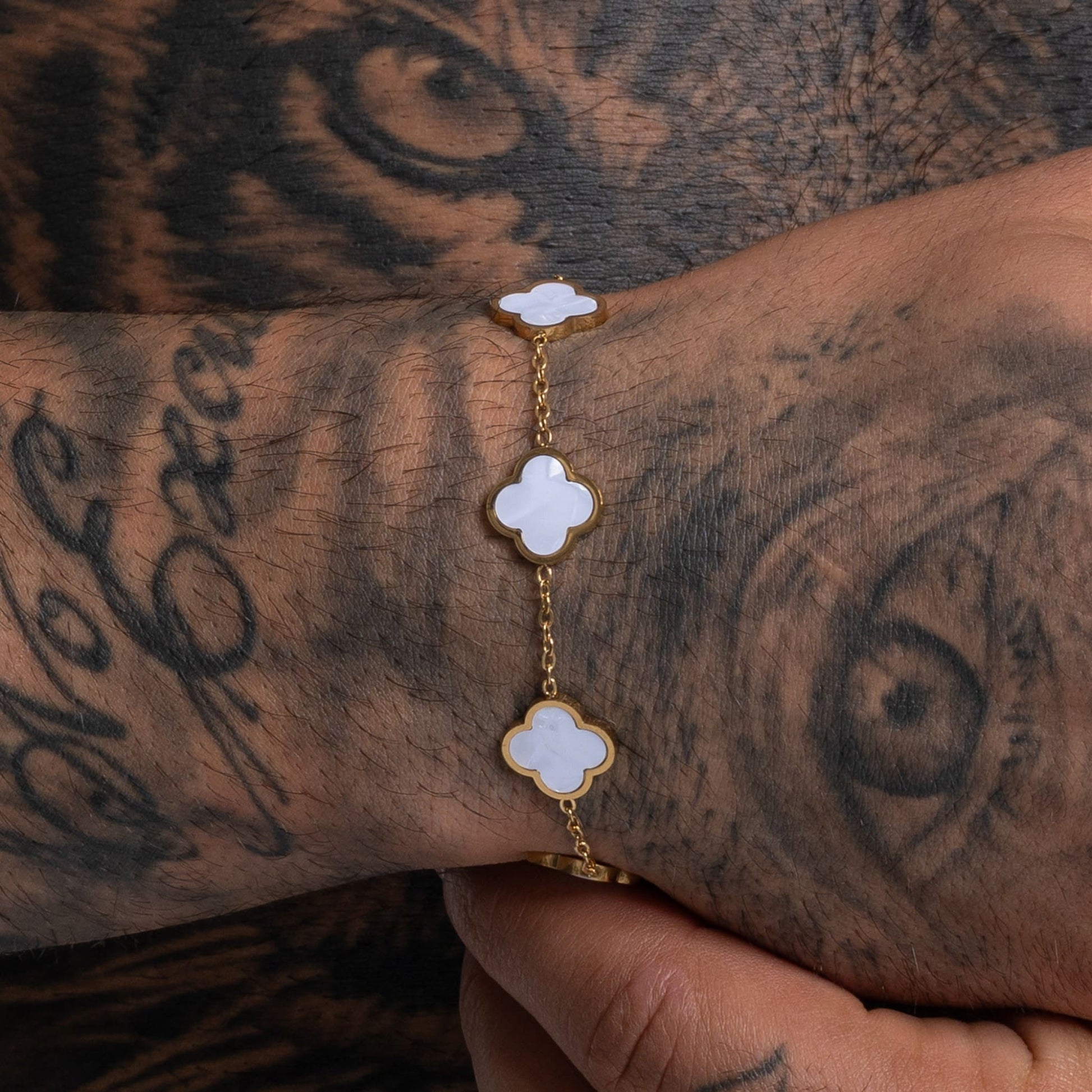 Clover White Armband - Best Jewelery