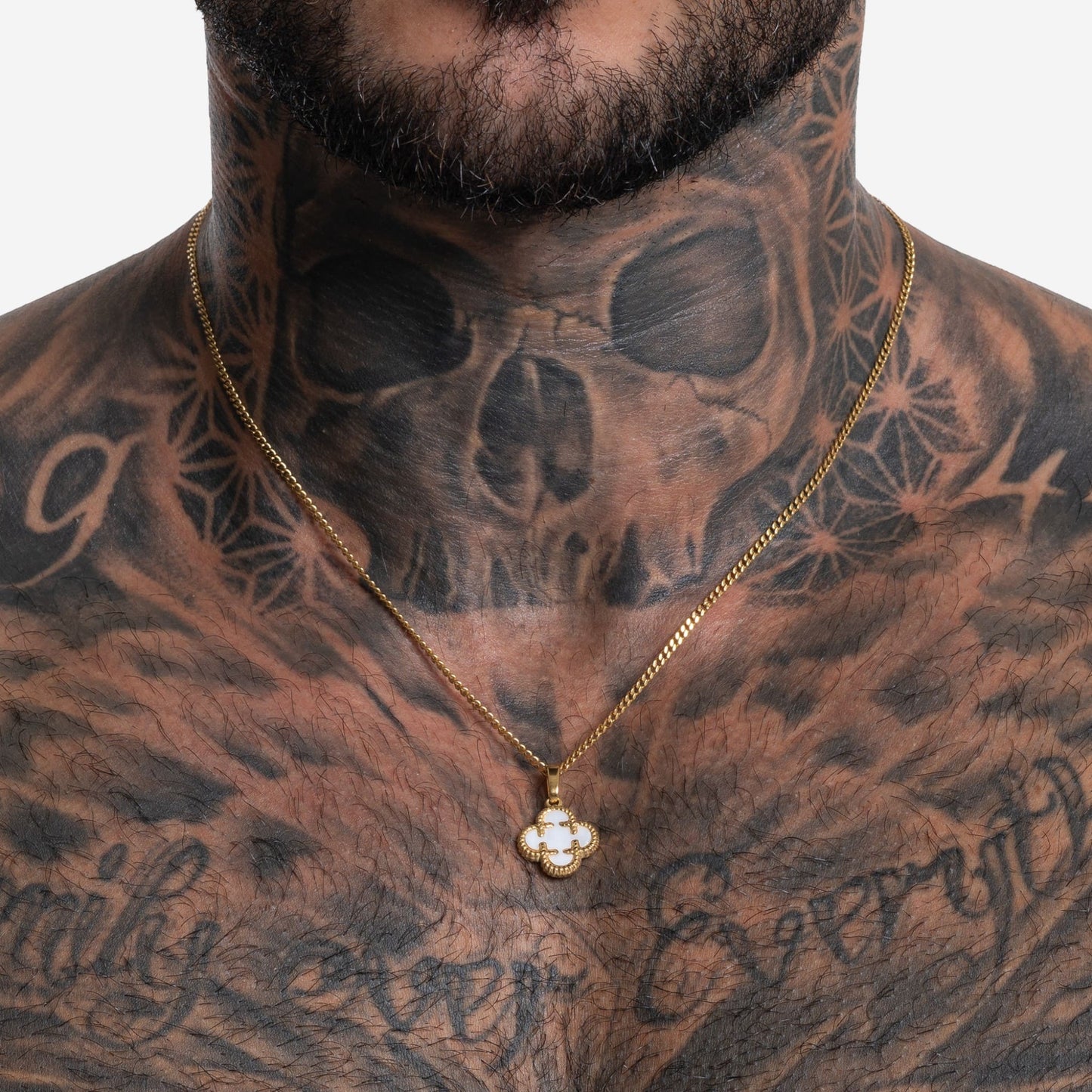 clover medaillon weiß - best jewelery