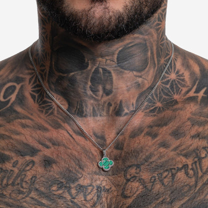 Clover Medaillon Grün - Best Jewelery