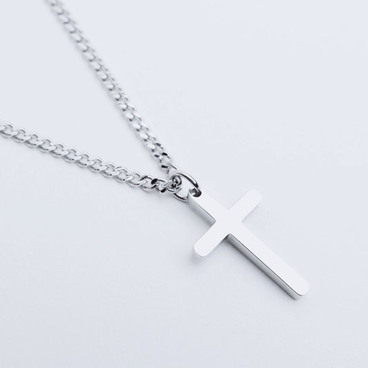 Silber Cross Necklace