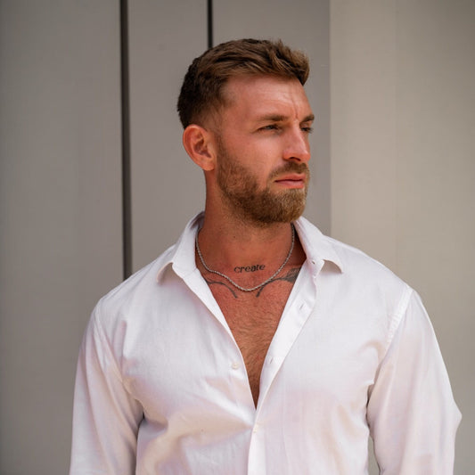 Product Photo | tooltip: Modell trägt 50 cm | Standardgröße - passt fast jedem